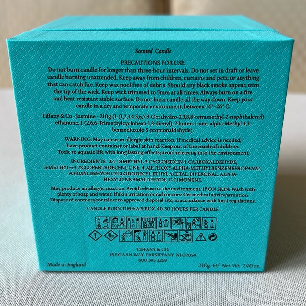 Tiffany & Co. Blue and White Candle in Jasmine - Picture 5 of 8